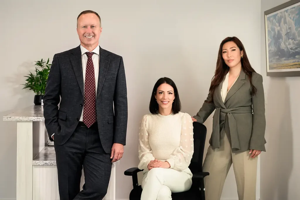 Christopher Bungay with his team at Advantage Family Law