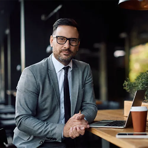 Business owner managing corporate finances during a divorce in Calgary